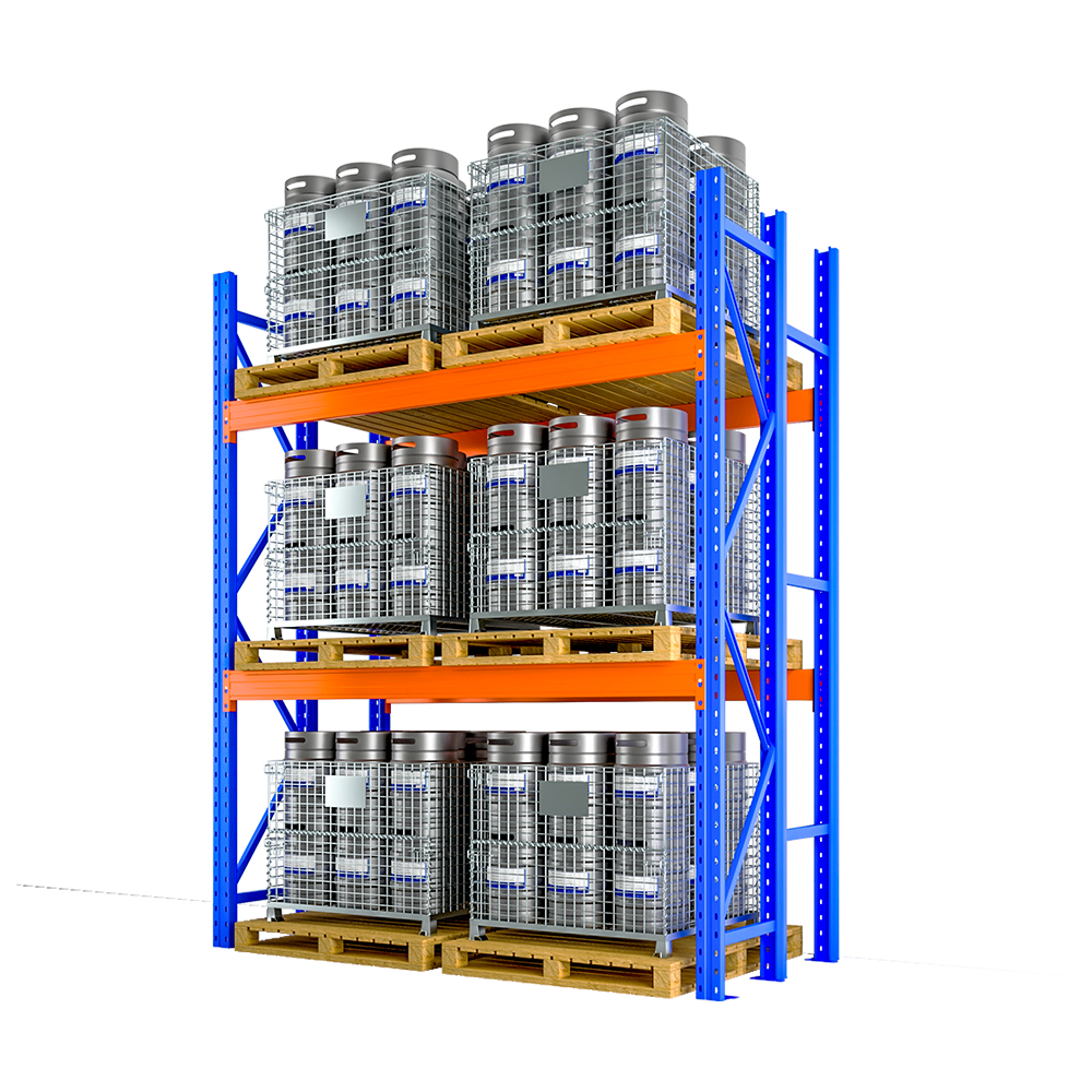 Heavy-Duty Pallet Racking System for Warehouse Stacking